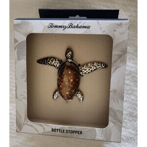 Tommy Bahama Turtle Bottle Stopper Seashell Bartender Wine Lover Gift New in Box